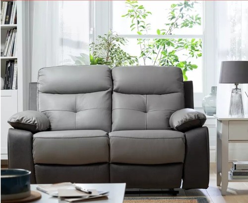 Argos home charles leather mix - charles,