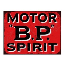 Metal Tin Sign Plaque Motor BP