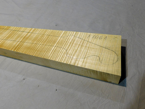 Flame maple neck blank - flame,