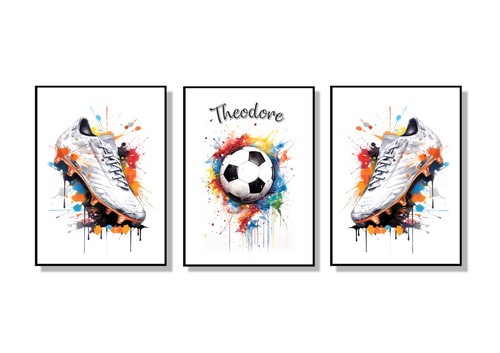 Football wall art prints - football,