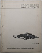 Original Allis Chalmers Model 505-T Baler Parts Catalogue, c 1960's