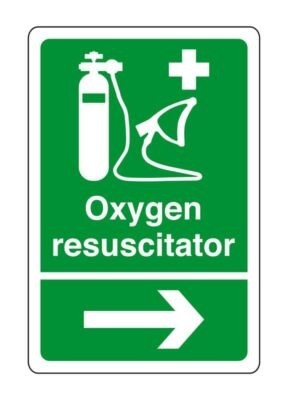 Oxygen resuscitator arrow