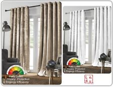 Crushed Velvet Eyelet Curtains