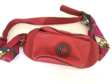 Vintage 80s Red Leather Bumbag