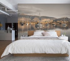 3D Lake Boat N184 Wallpaper