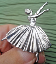 Ballet Ballerina Dancer Brooch Stg Silver hm 1953  Massingham  D H Phillips