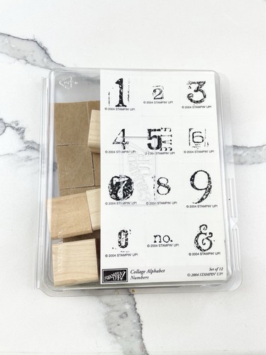 Stampin collage alphabet - stampin,