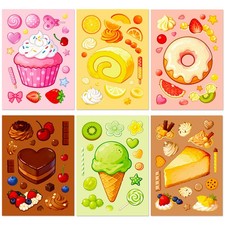 6Pc Cute Cartoon Dessert