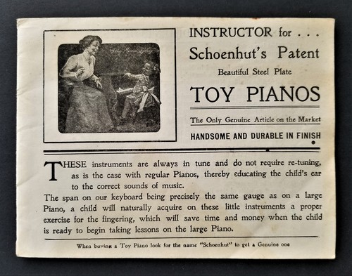 Antique schoenhut catalog - schoenhut,