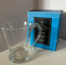 DARTINGTON CRYSTAL - Chunky Plain Glass 1 Pint Tankard - Boxed