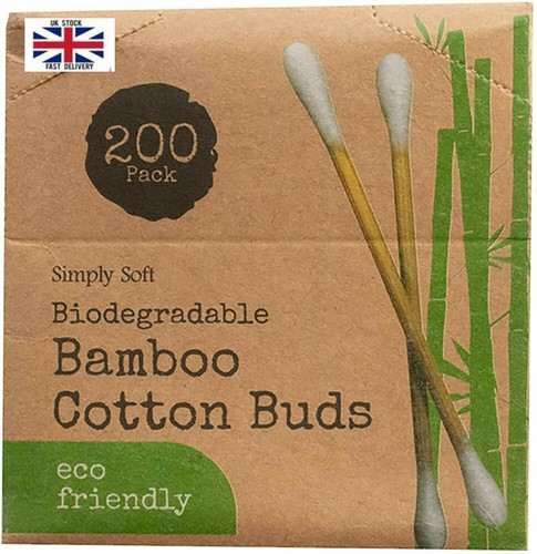 Bamboo cotton buds - bamboo, wood
