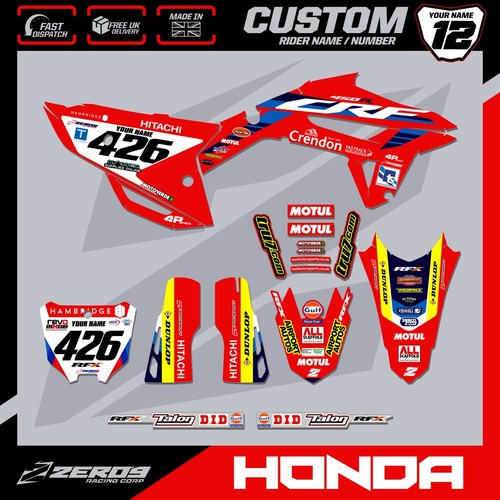 Honda motocross graphics kit - honda,