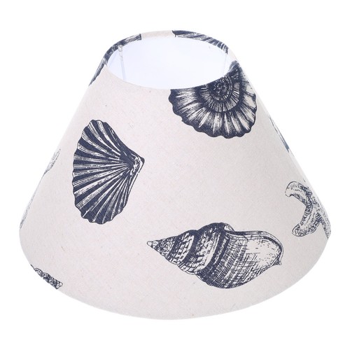 Linen lamp shades - linen, shell