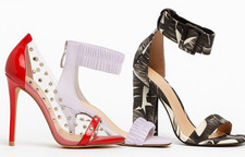 Shoes Heels Rhinestone Floral