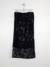 M&S Half Mesh Skirt Black