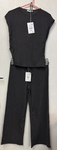 Pull bear crinkle charcoal - &,
