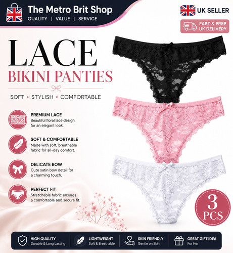 Women ladies lace knickers - ladies,