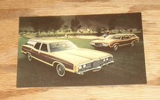 Original 1972 Ford LTD Country Squire & Gran Torino Station Wagon Postcard 72