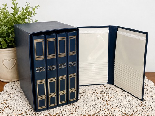 Vintage set navy blue - set,