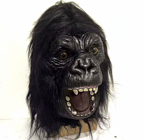 Realistic gorilla latex mask - realistic,