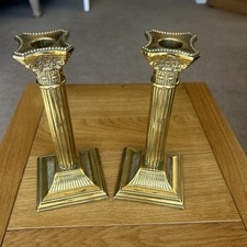 ANTIQUE CORINTHIAN COLUMN pair