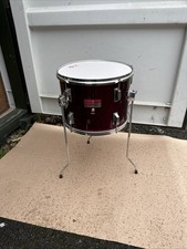 Free P&P. 13”  Floor Tom Drum. Wine  Finish. 13x10”