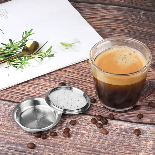 Stainless steel coffee capsule - steel,