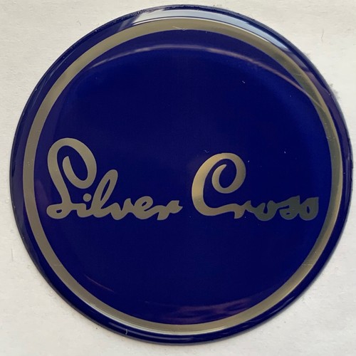 Silver cross pram badge emblem - pram,