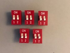 5pcs 2P 2-Way Dip Switch