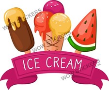 Ice Cream Variety sticker