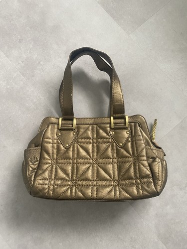 Vintage oriano gold leather - gold,