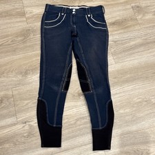 Horseware Women's Breeches Size 28R Denim Blue Riding