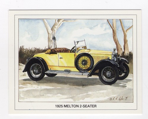 Vauxhall sports car card 1925 - sports,