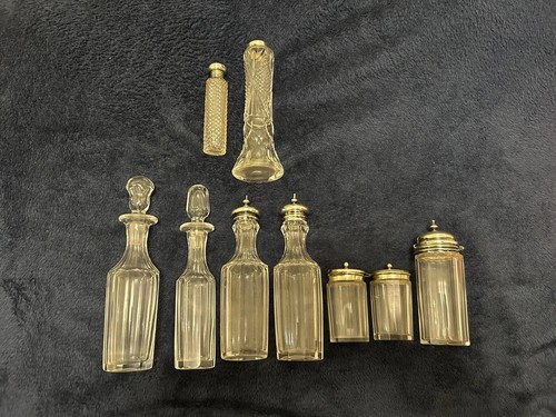Antique cut glass bottles for - glass,