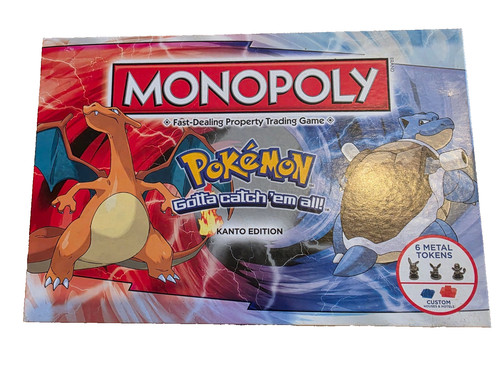 Hasbro pokemon monopoly kanto - pokemon,