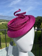 Whiteley Paris Pillbox Hat in Pink Bnwt for Weddings & Ascot.Made in UK RRP £145