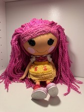 12" LALALOOPSY CRUMBS SUGAR COOKIE DOLL - LONG WOOL PINK HAIR 2013
