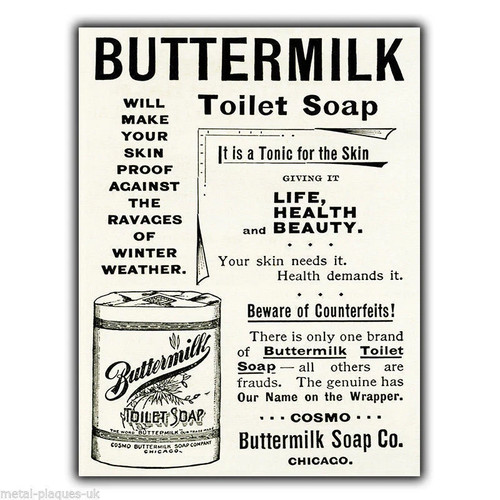 Buttermilk toilet soap metal - buttermilk,