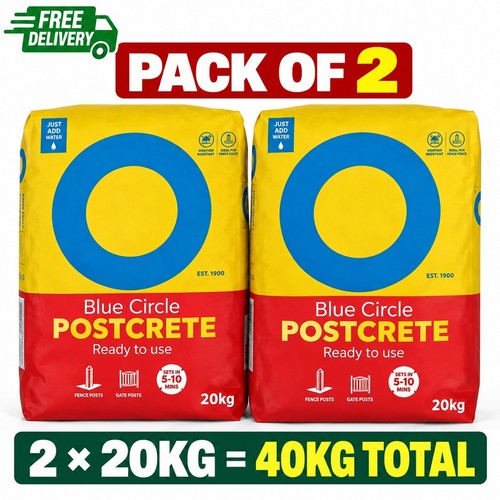 Blue circle postcrete 2x20kg - circle,