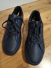 Black soft leather lace up