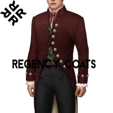 New Men Maroon Wool Frock