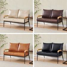 Faux Leather Sofa Armchairs