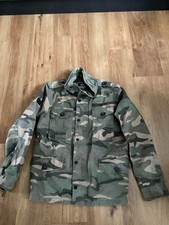 Superdry Mens Rookie Edition Military Jacket Size M Green Camo Army Style Winter