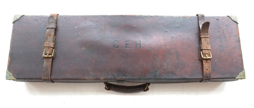Vintage leather gun - gun, case