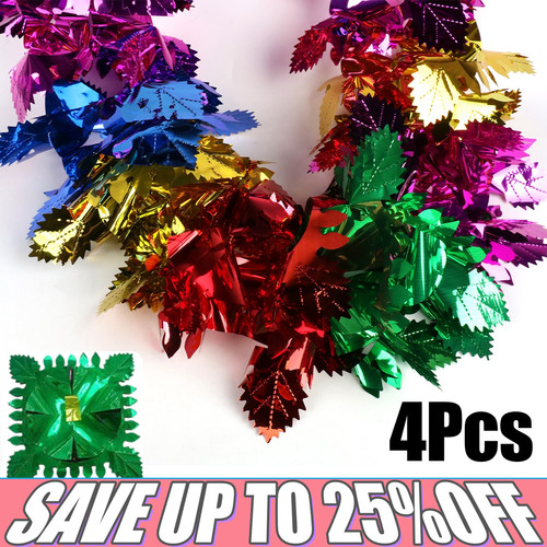 Christmas foil garland - 4×christmas,