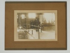 Man Engineer Industrial Steam Engine Room UK c1900 VTG Photo
