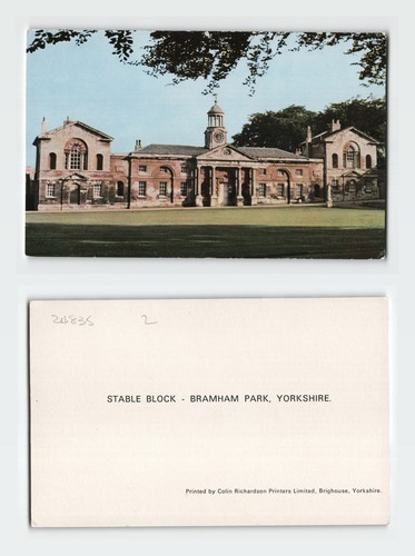 Vintage postcard stable block - vintage,