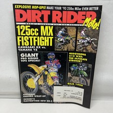 Dirt Rider February 1993 Vintage Motocross Magazine 125cc MX Kawasaki vs Yz SX