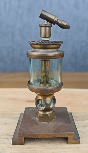 Vintage brass and glass - and,
