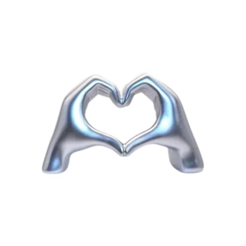 Nordic style resin hand love - nordic,